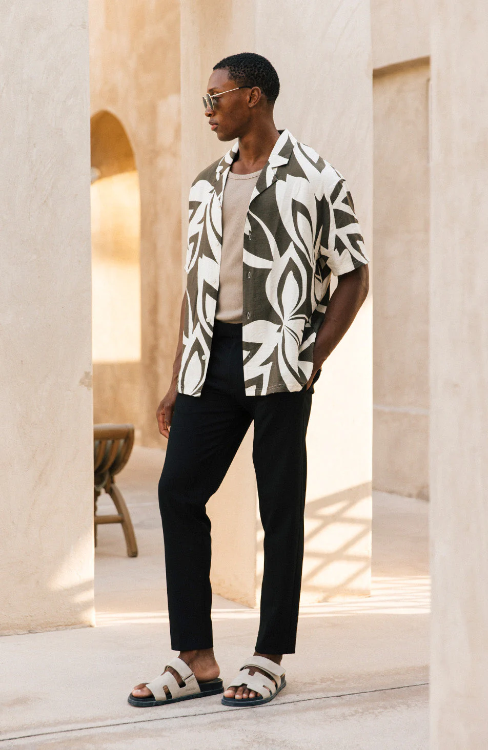Arica Relaxed Fit Shirt in Khaki - Image 6