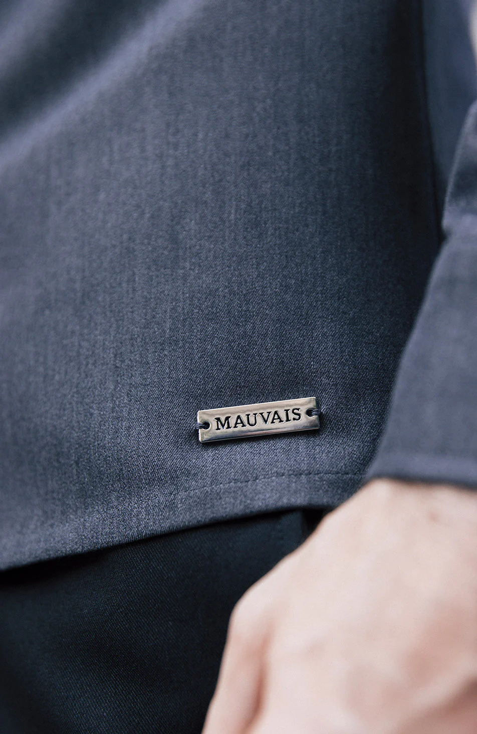 Arlington Slim Overshirt in Slate - Image 5