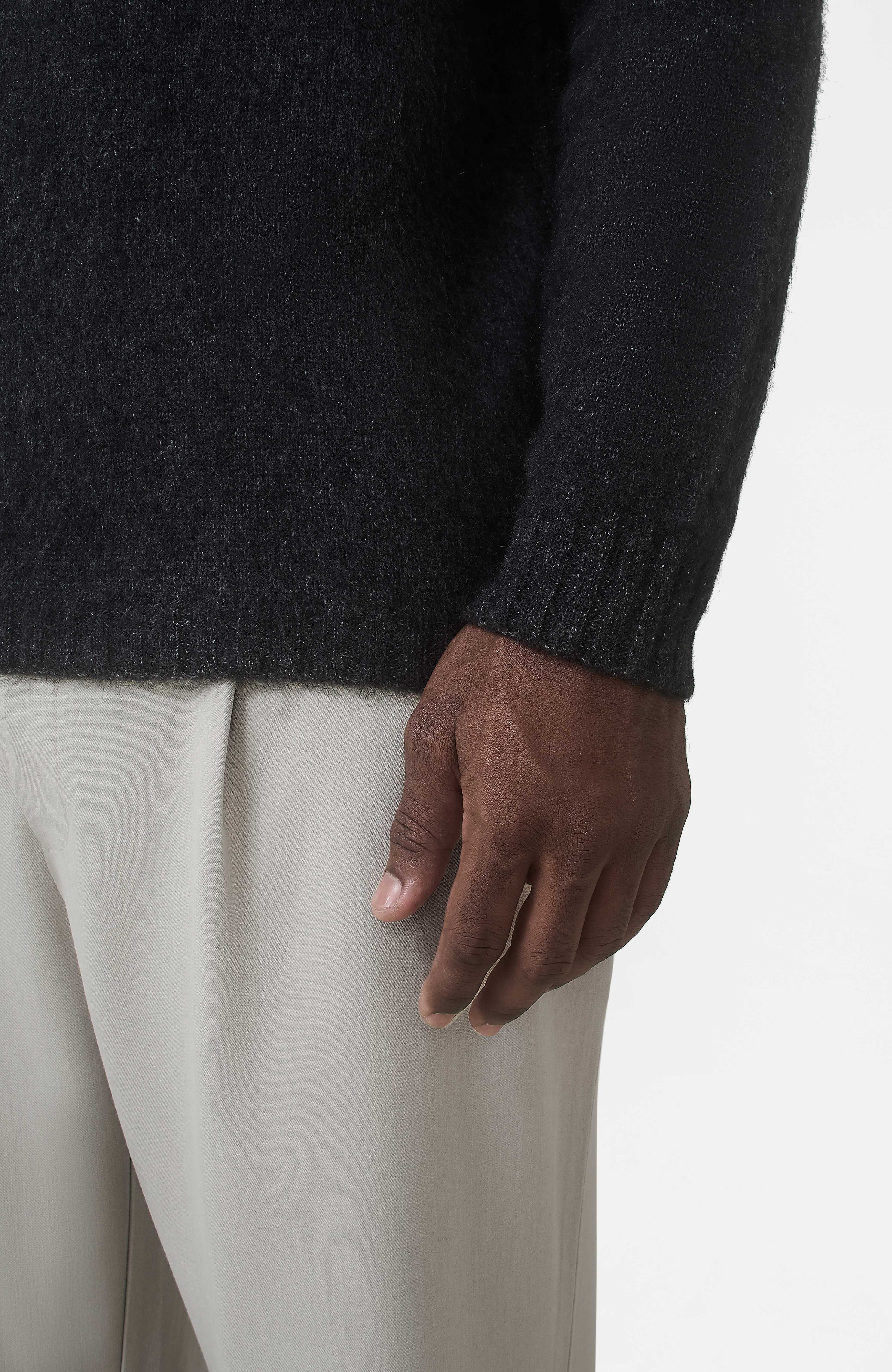 Atelier Oversized Brushed Knit Jumper in Charcoal - Image 6