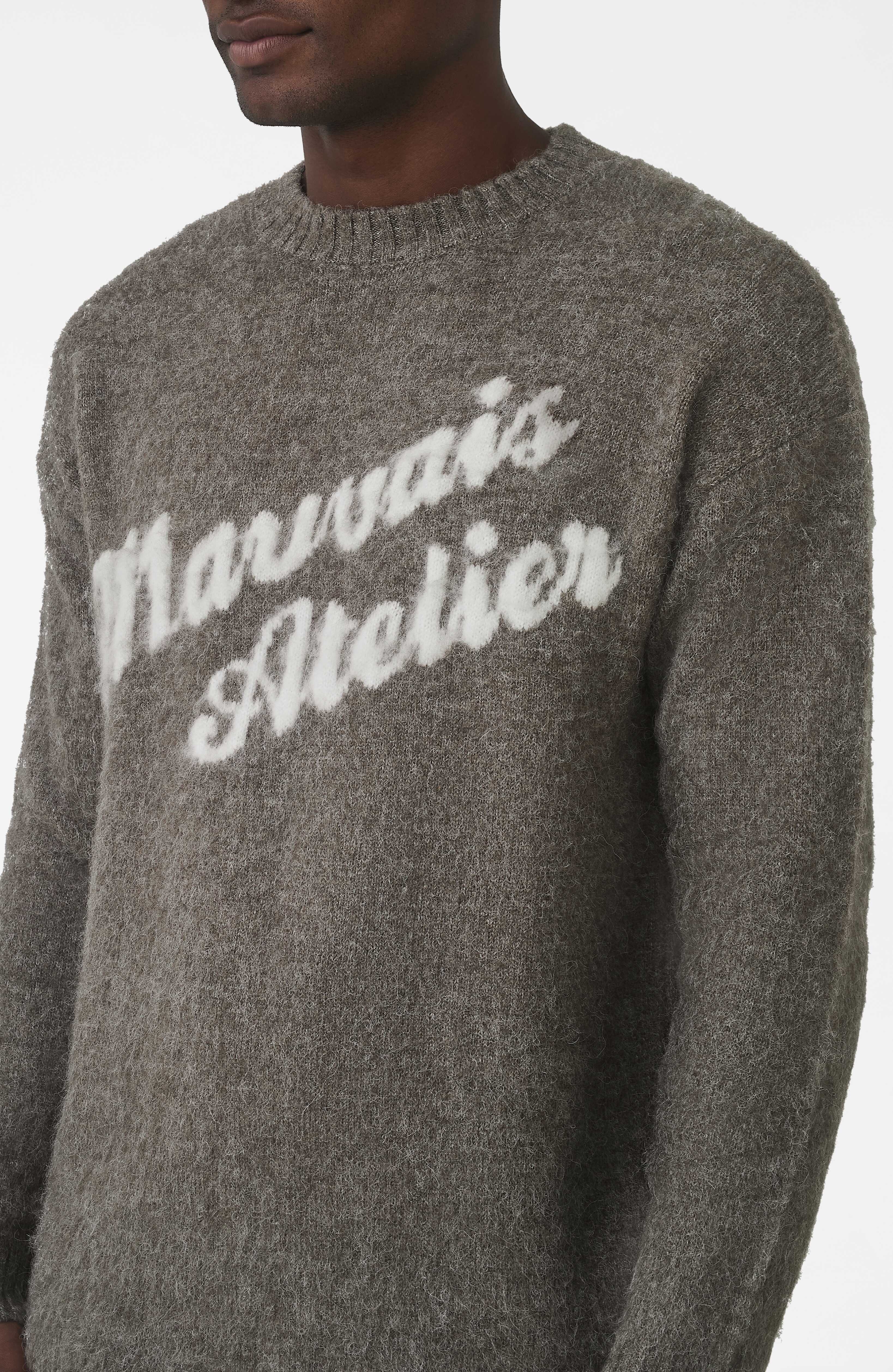 Atelier Oversized Brushed Knit Jumper in Truffle - Image 3