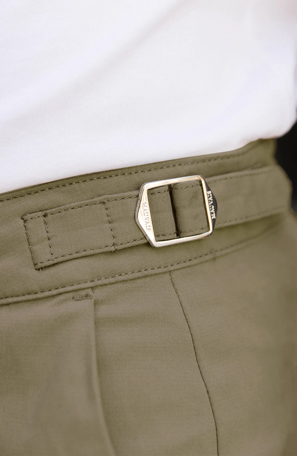 Beaufort Stretch Chinos in Khaki - Image 4
