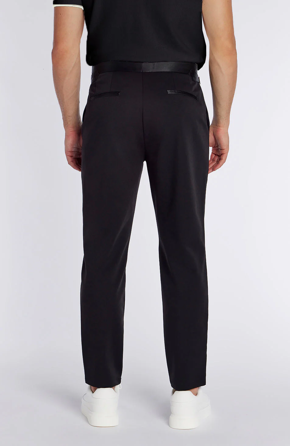 Blanton Slim Tux Chino pants in Black - Image 6
