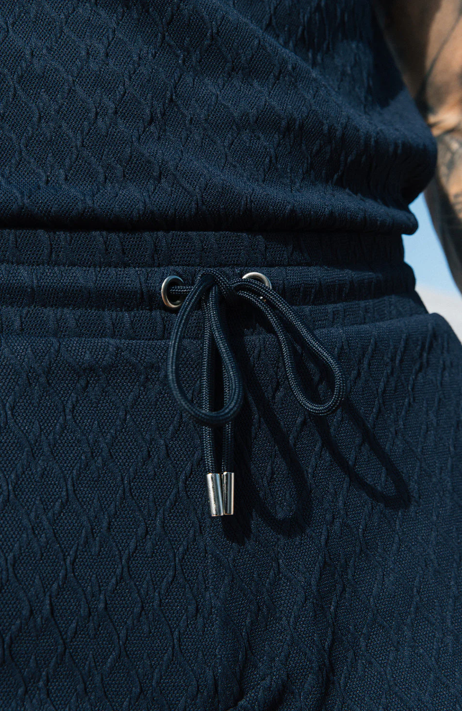 Cannes Knit Shorts in Navy - Image 3