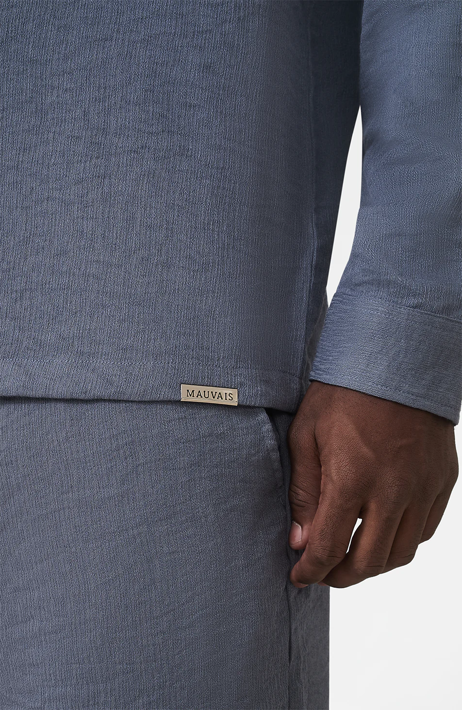 Fiorano Long Sleeve Relaxed Fit Shirt in Storm - Image 6