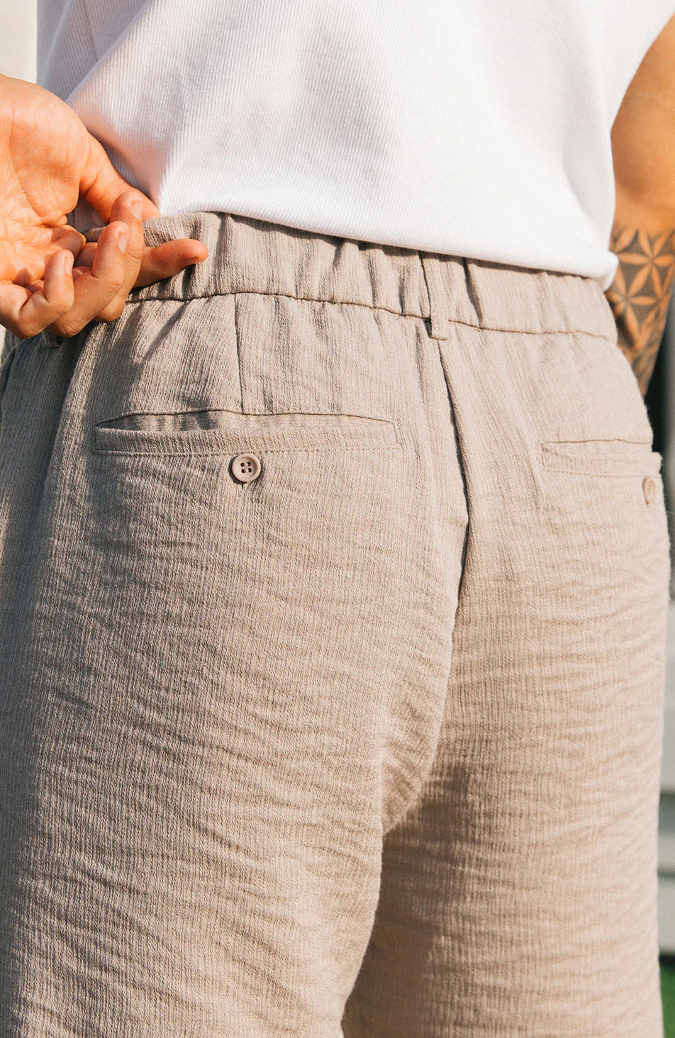 Fiorano Pants in Taupe - Image 4