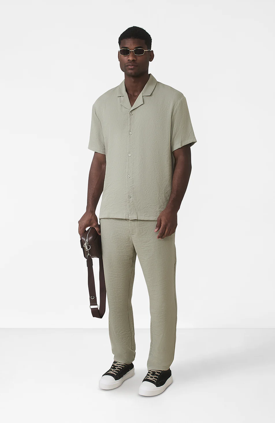 Fiorano Relaxed Fit Pants in Sage - Image 4