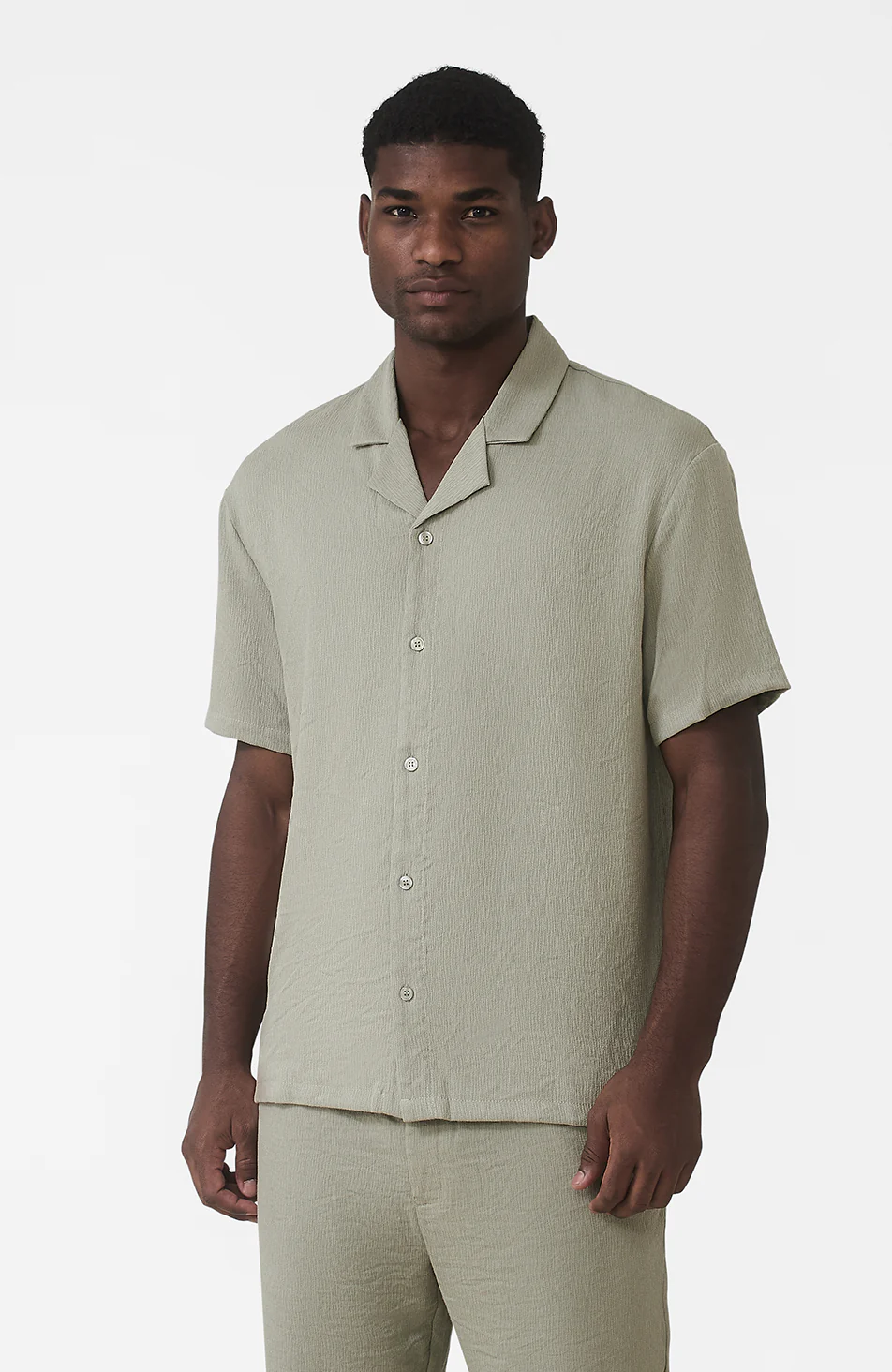 Fiorano Relaxed Fit Shirt in Sage - Image 3