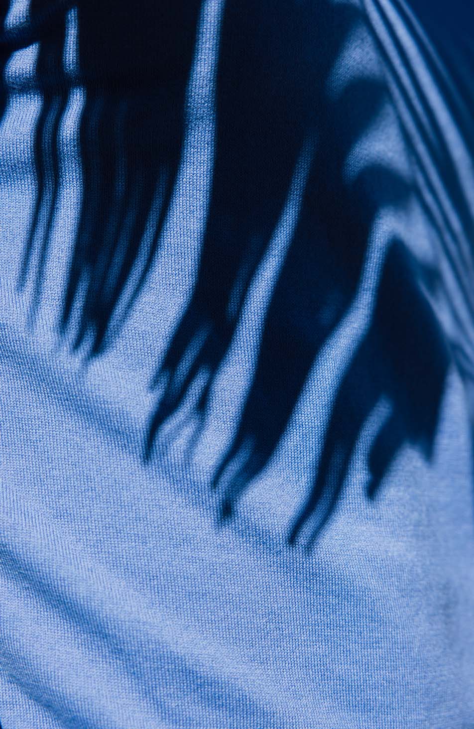 Franco Slim Knit Tee in Blue - Image 4
