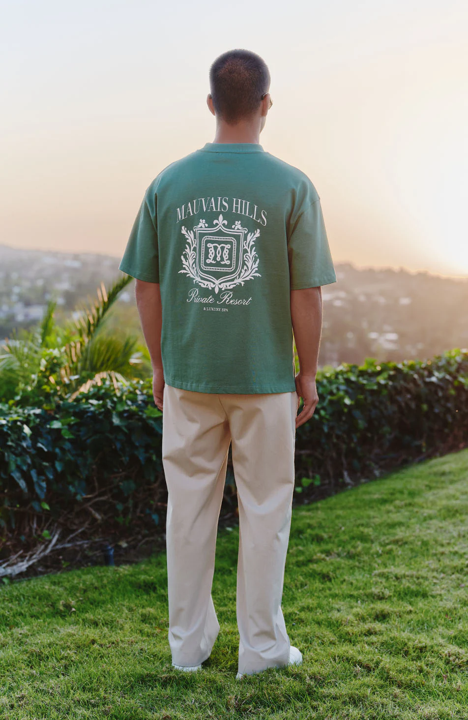 Hills Crest Graphic T-shirt in Green - Image 8