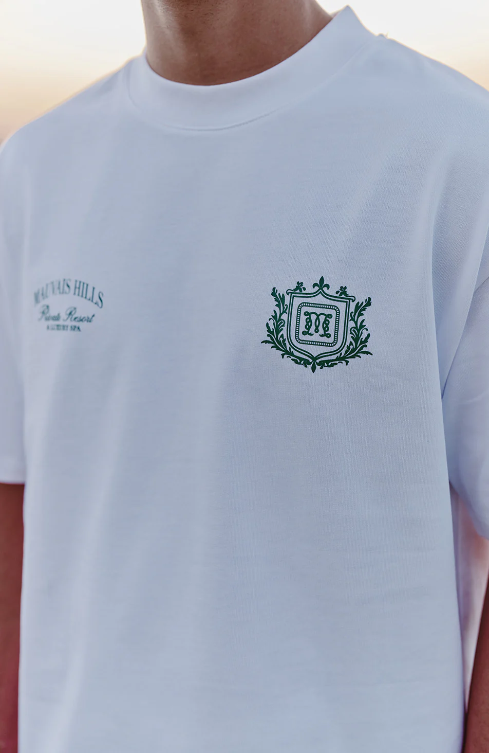 Hills Crest Graphic T-shirt in White - Image 5