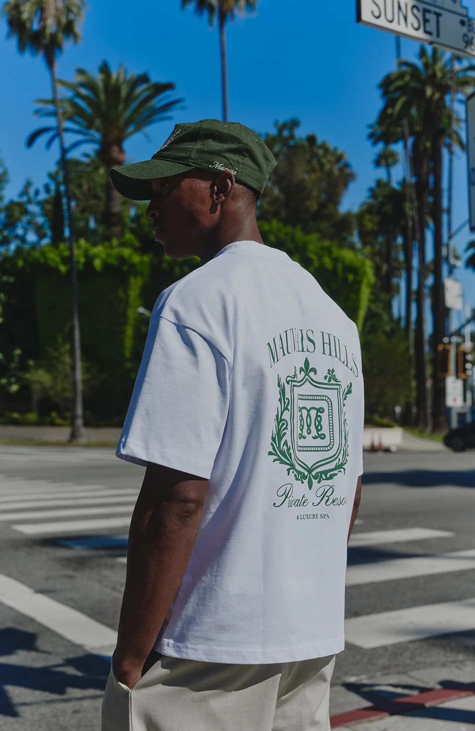 Hills Crest Graphic T-shirt in White - Image 6