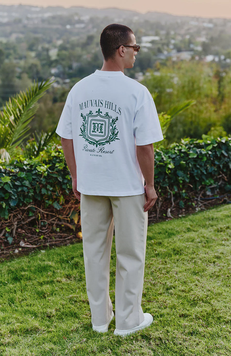 Hills Crest Graphic T-shirt in White - Image 8