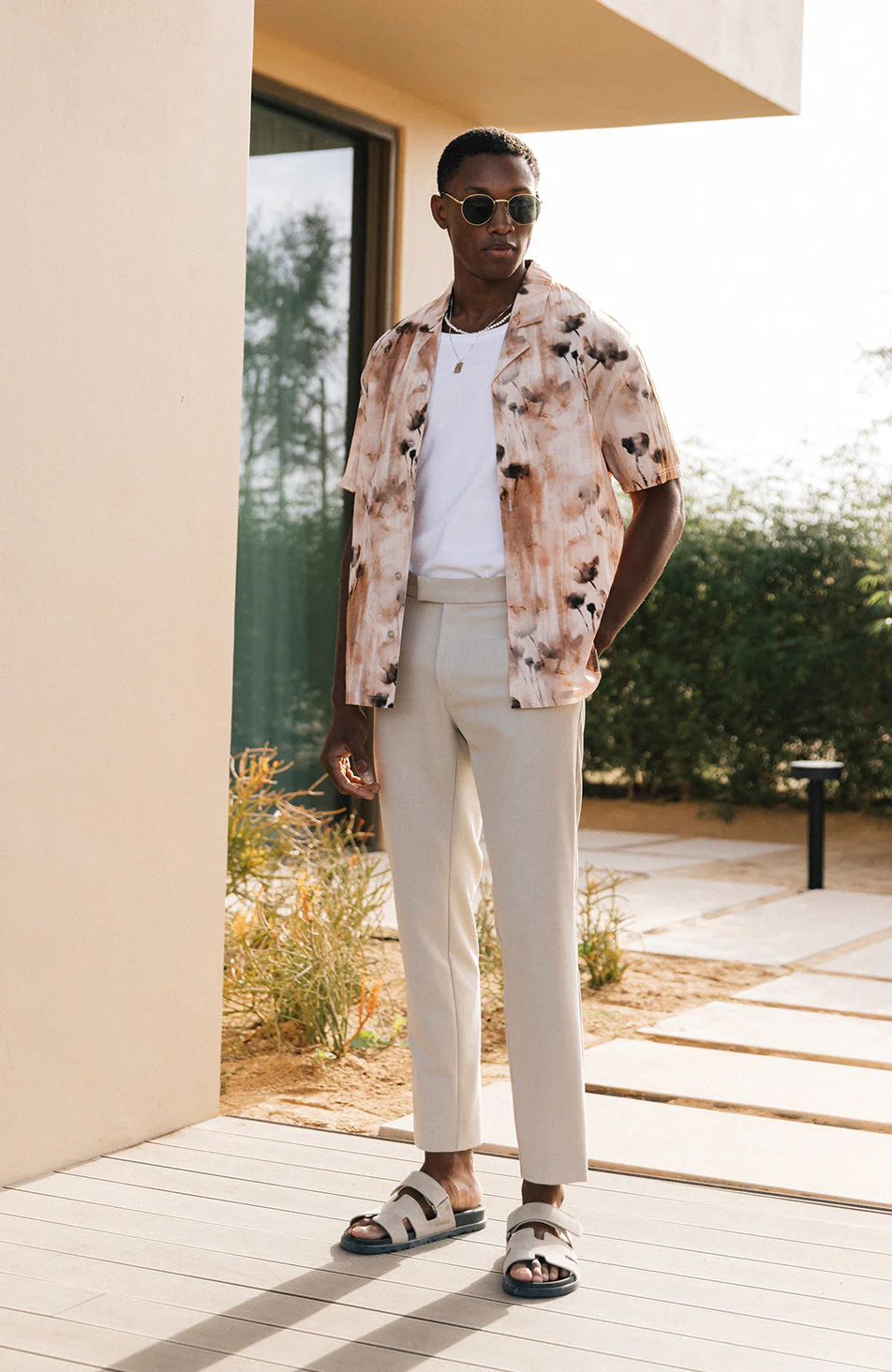 Kalahari Relaxed Fit Blurred Floral Shirt - Image 2