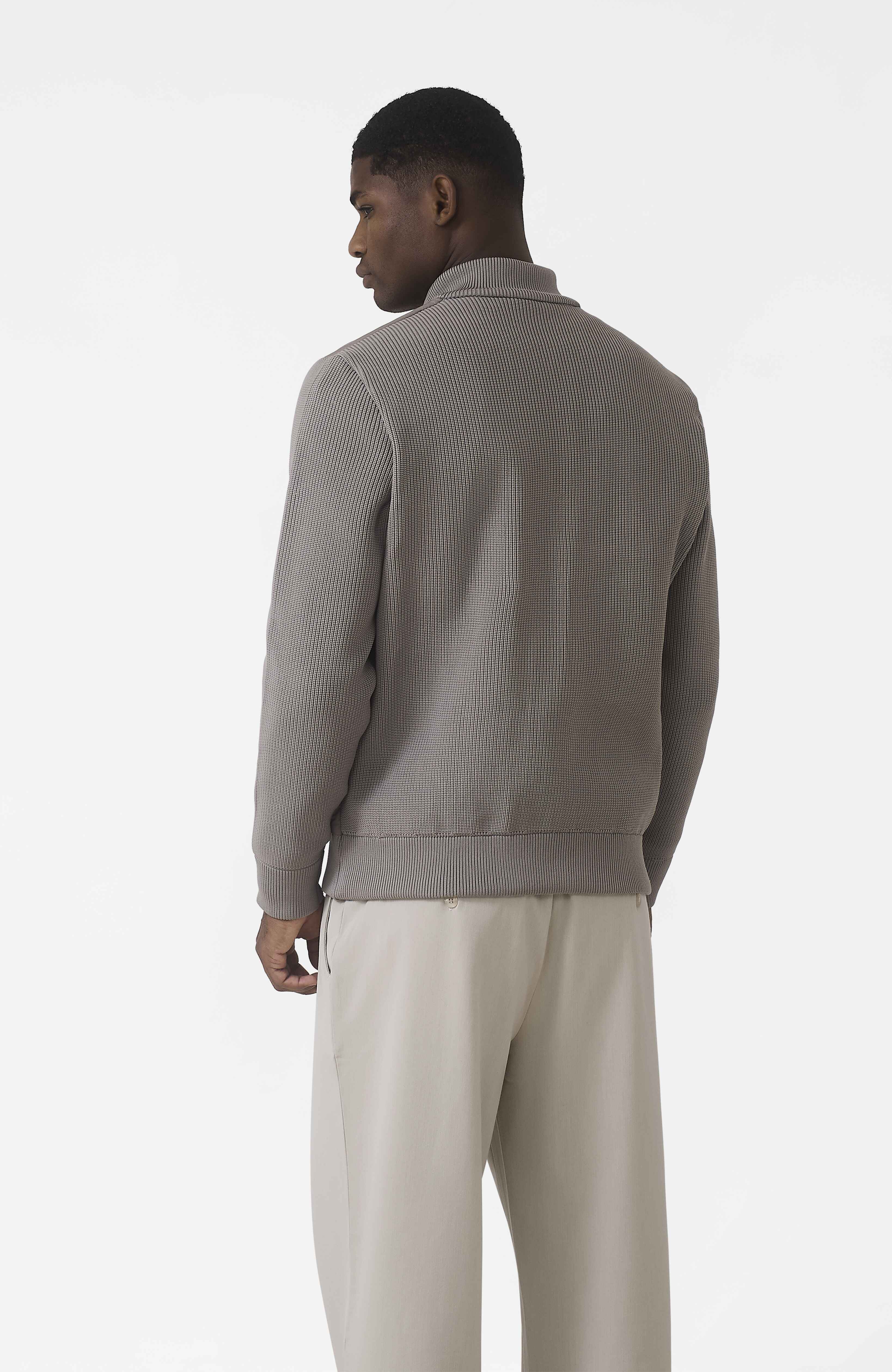Lamarck Slim Jacket in Stone - Image 3