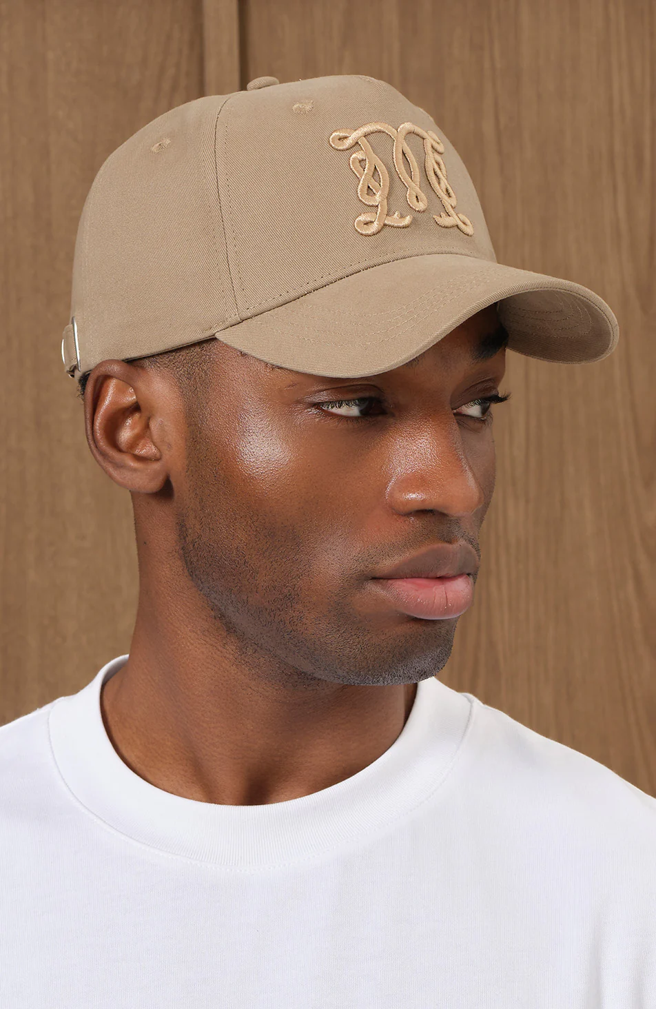 Monogram Trucker Cap in Beige - Image 3