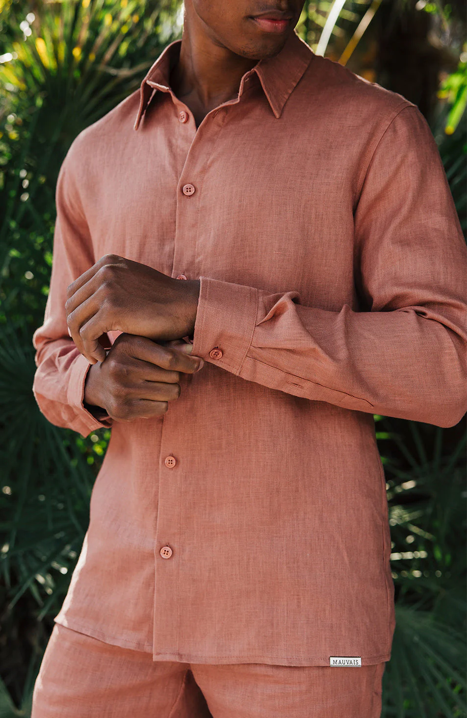 Nammos Pure Linen Tailored Shirt in Canyon - Image 5