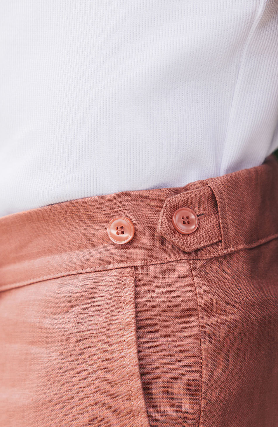 Nammos Pure Linen Tailored Shorts in Canyon - Image 4