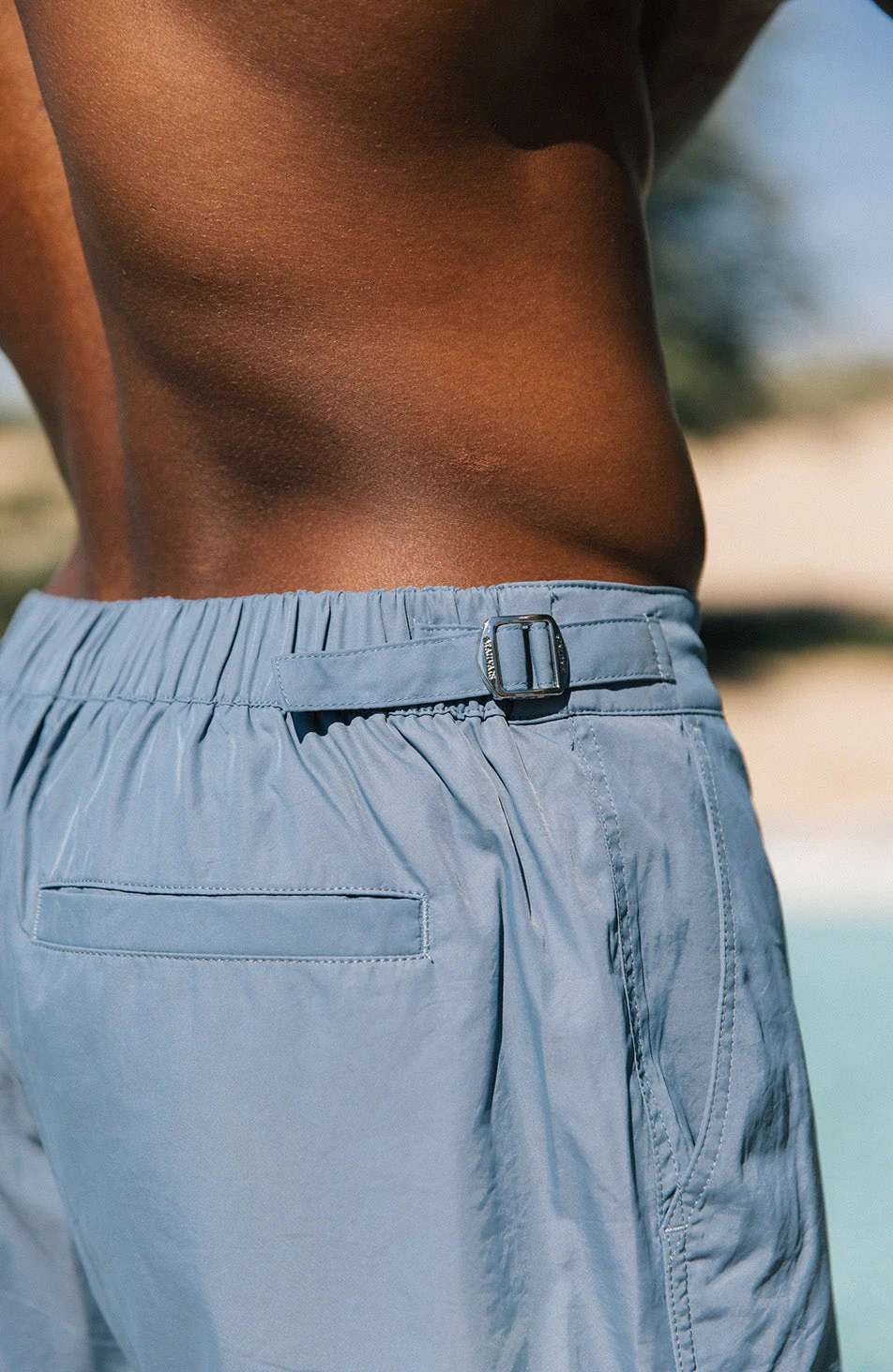 Nero Swim Shorts In Storm Blue - Image 4