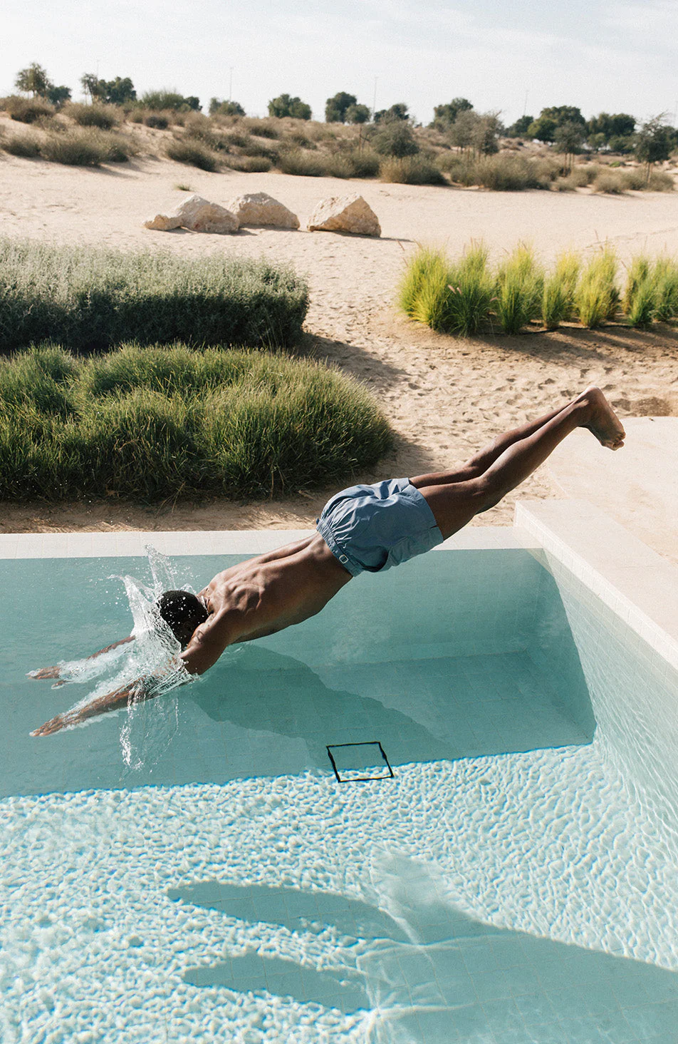 Nero Swim Shorts In Storm Blue - Image 7