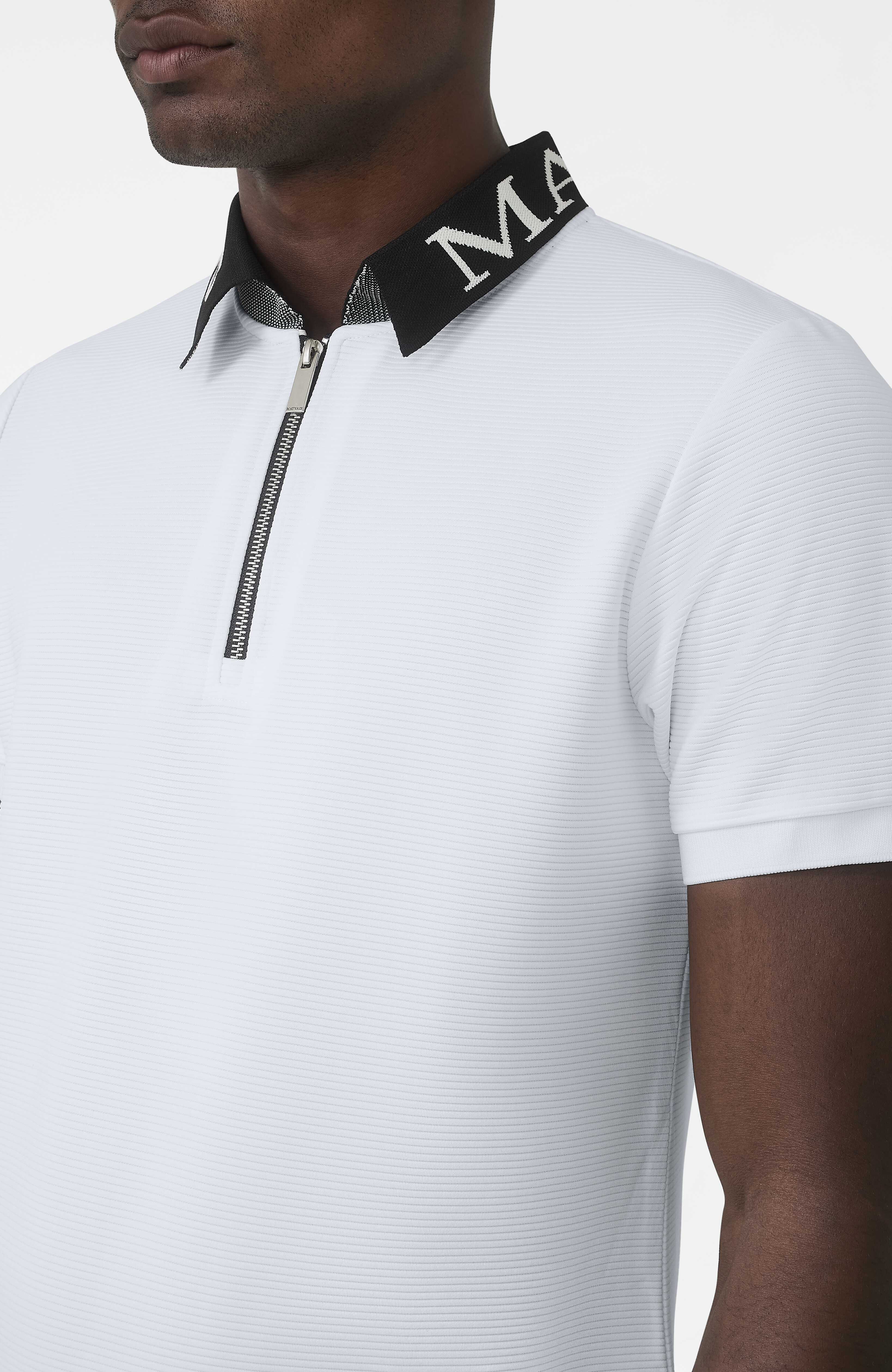 Premium Logo Collar Polo in White - Image 4
