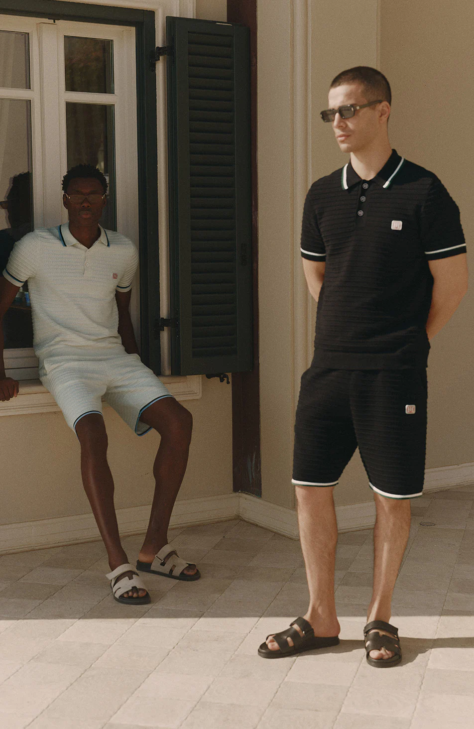 Riviera Knit Rib Short in Black - Image 5