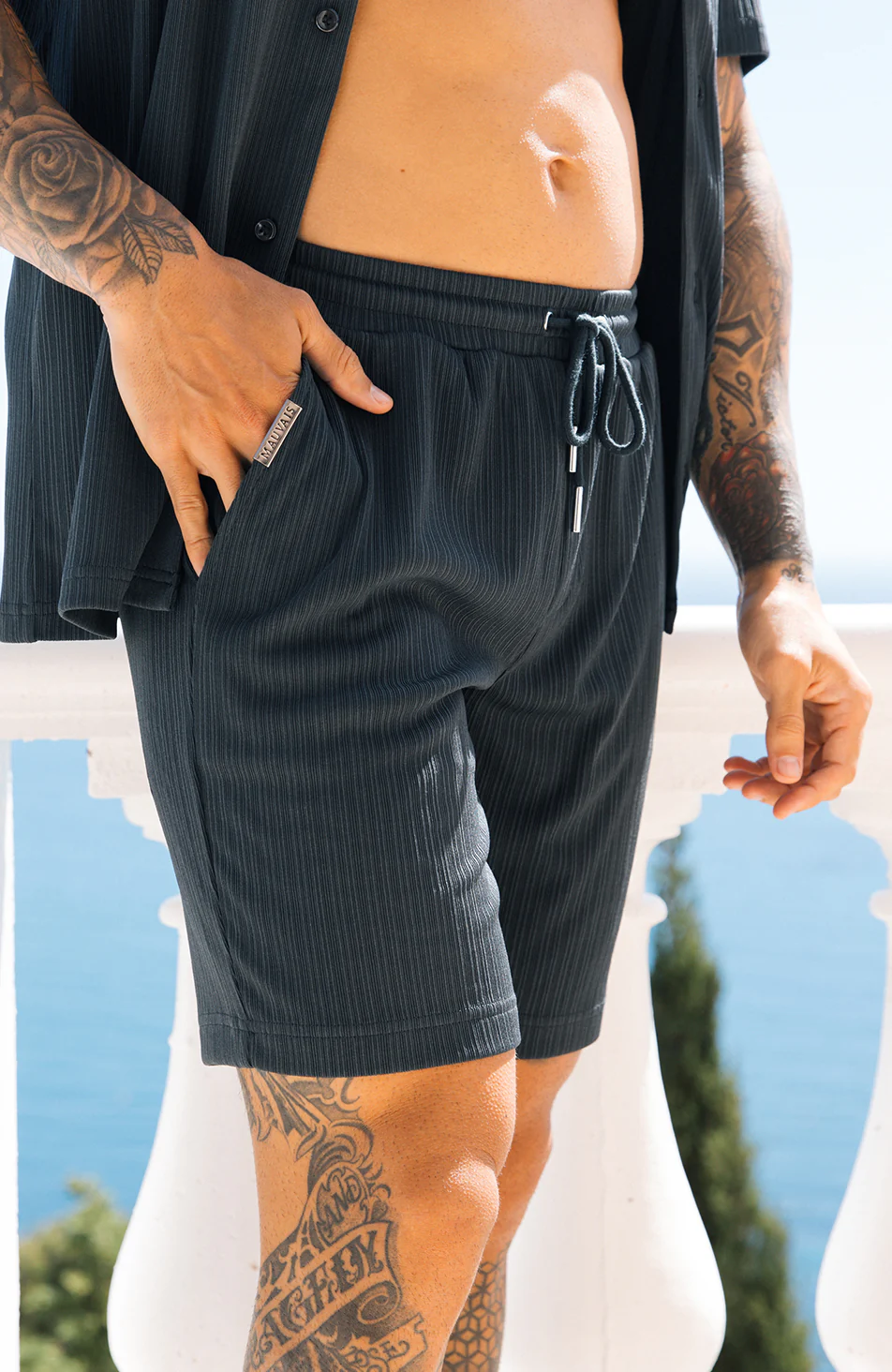 Riviera Shorts in Midnight - Image 3