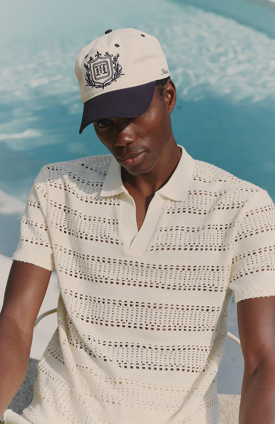 Romano Boxy Polo in White - Image 3