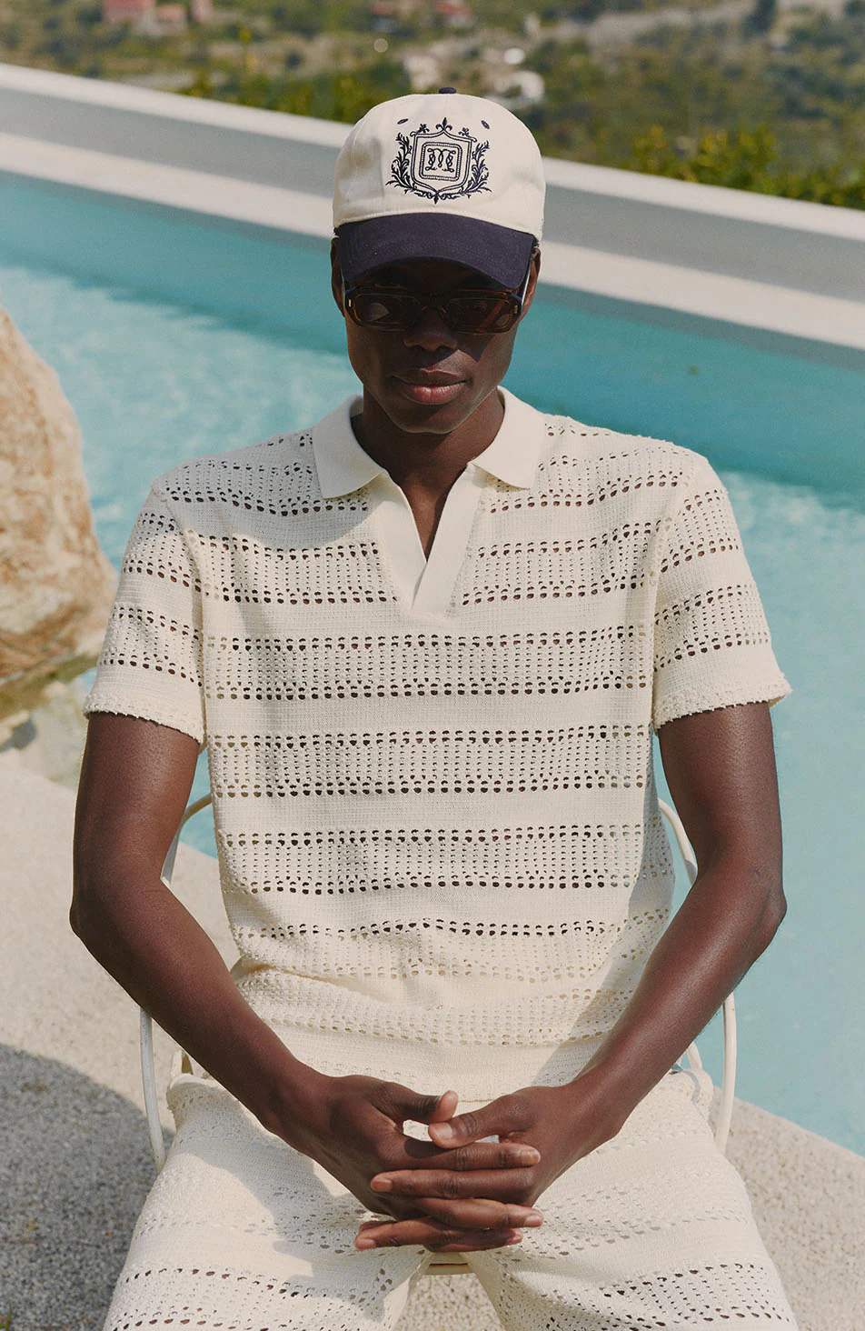 Romano Boxy Polo in White - Image 4