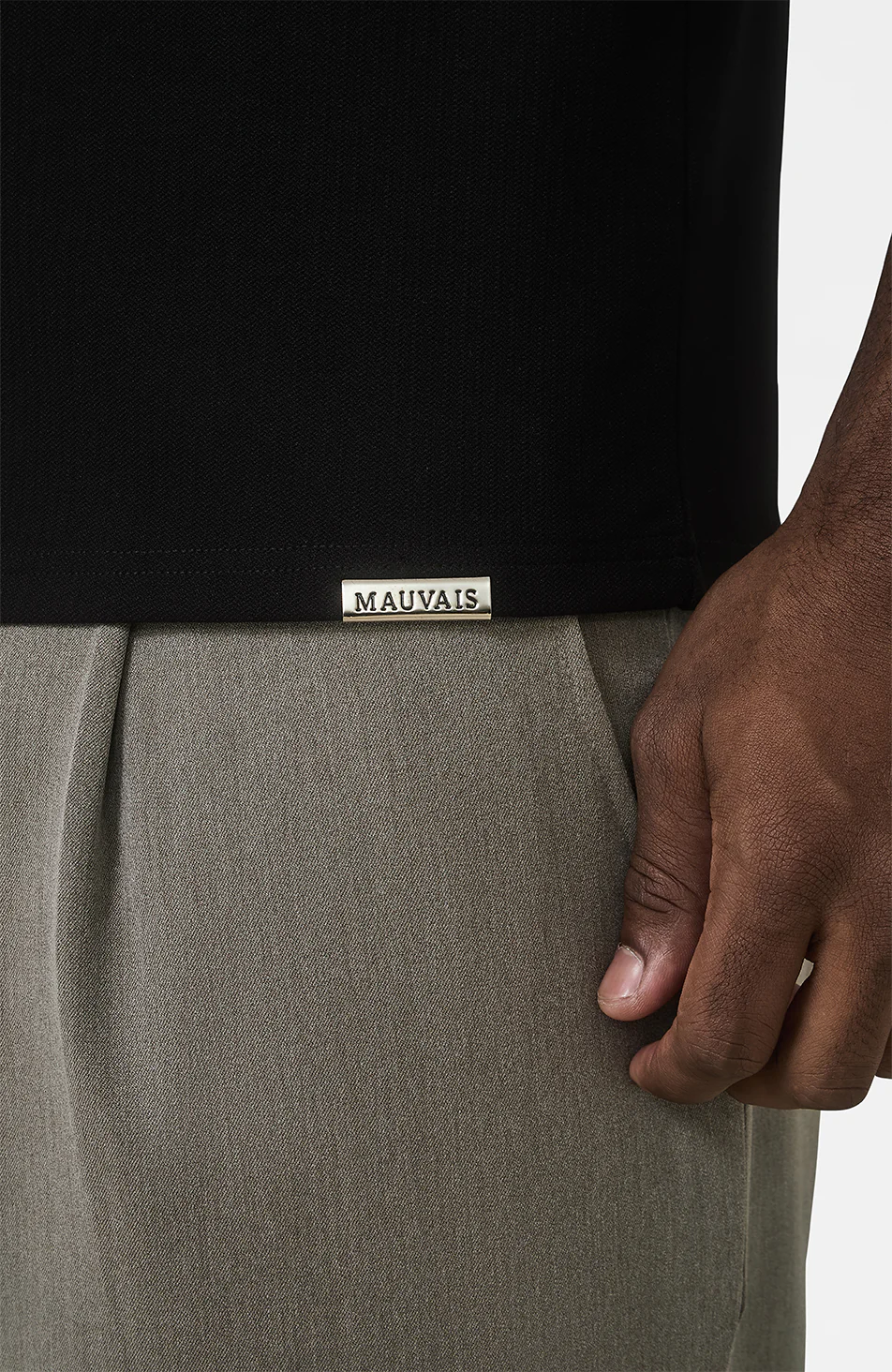Signature Embroidery Logo Polo in Black - Image 5
