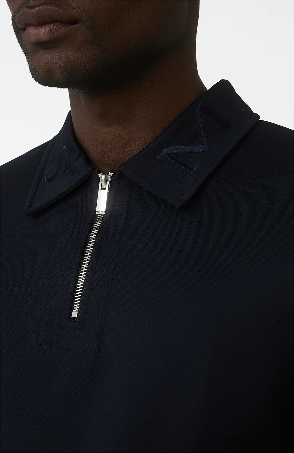 Signature Embroidery Logo Polo in Navy - Image 3