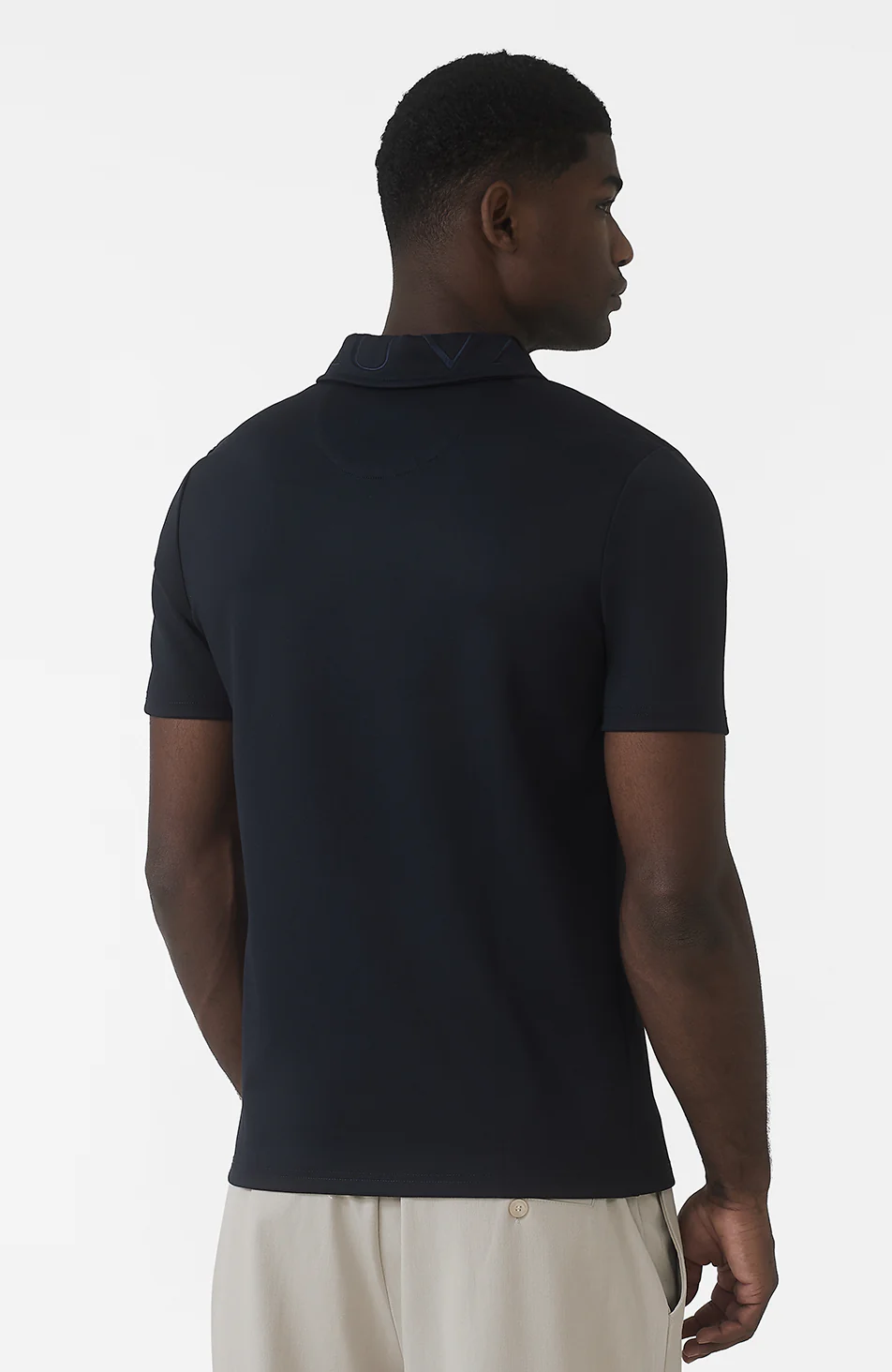 Signature Embroidery Logo Polo in Navy - Image 5