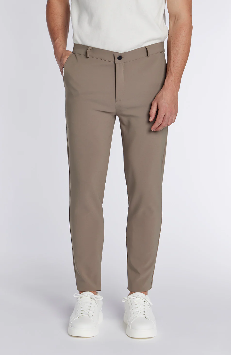 Signature Hybrid Pants in Taupe - Image 4
