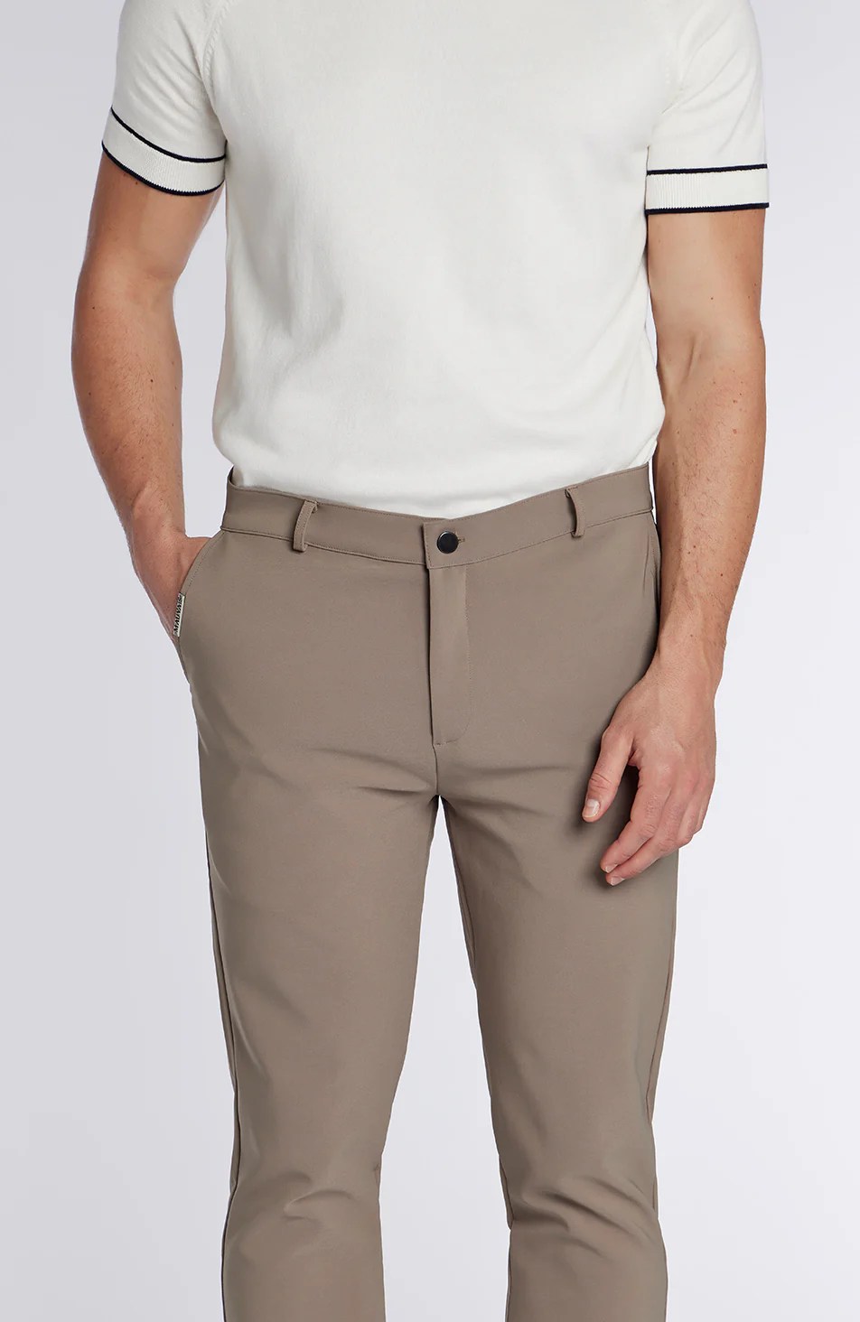 Signature Hybrid Pants in Taupe - Image 5