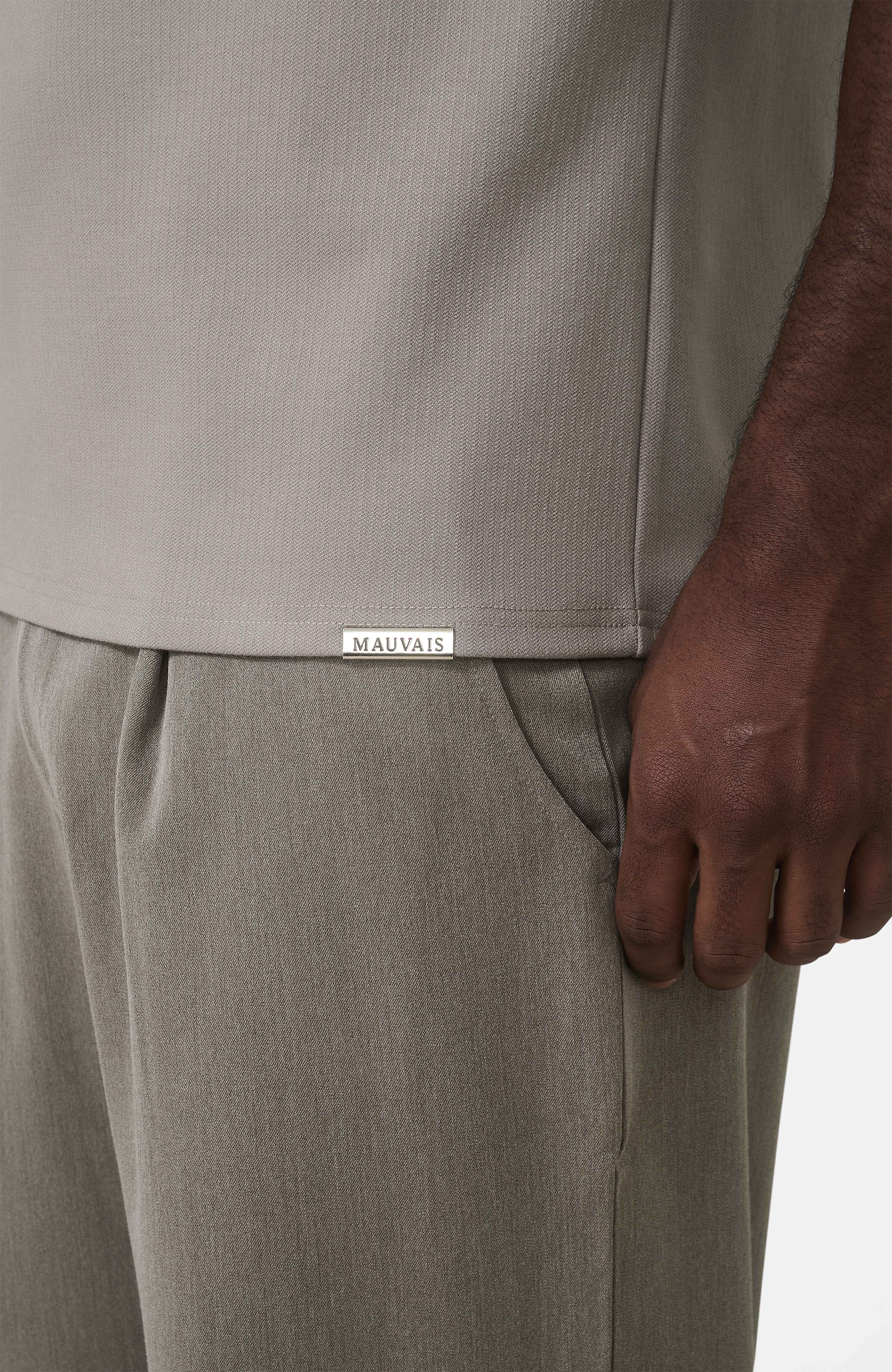 Signature Zip Polo in Monaco Beige - Image 3