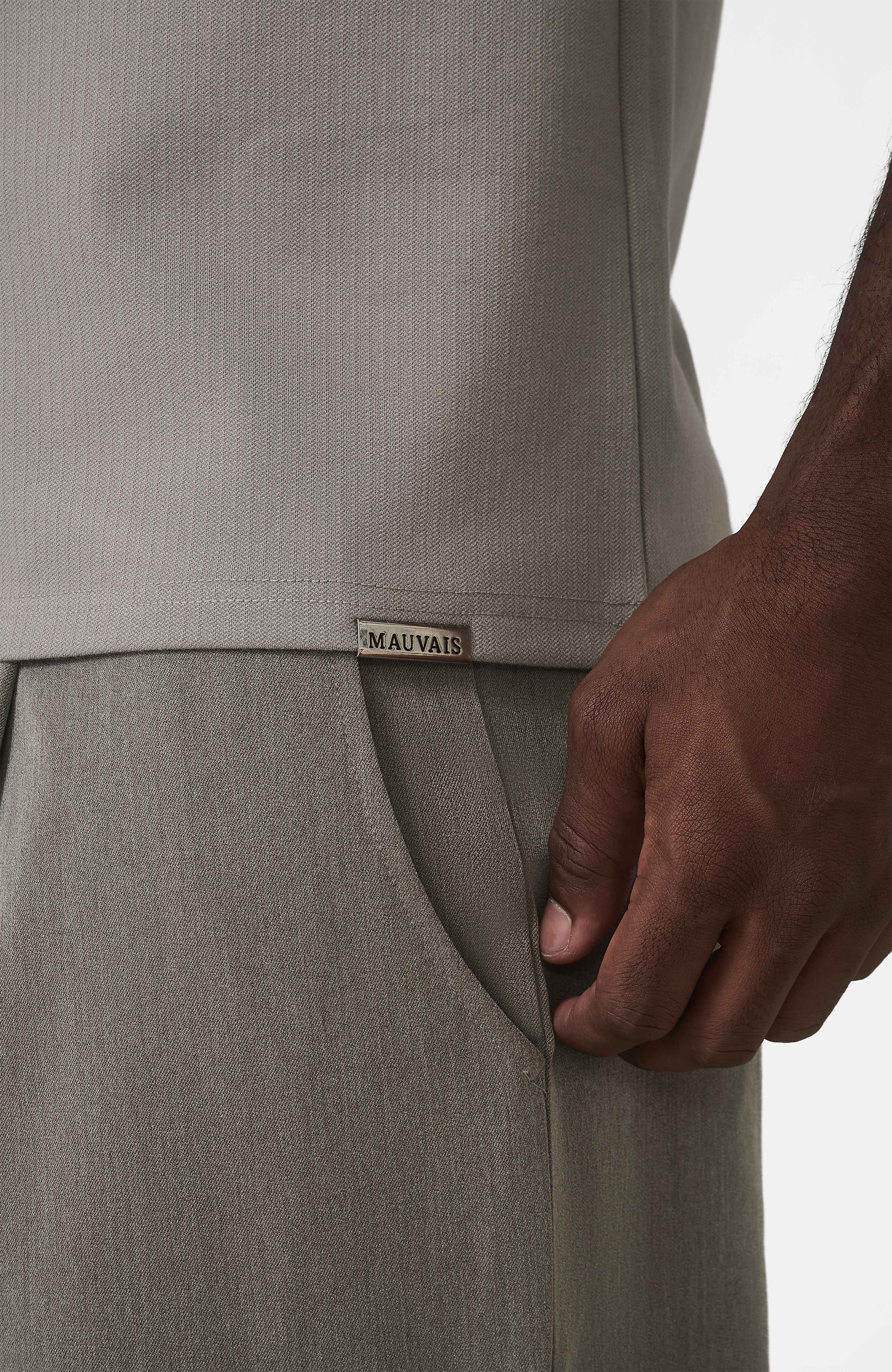 Signature Zip Tee in Monaco Beige - Image 5