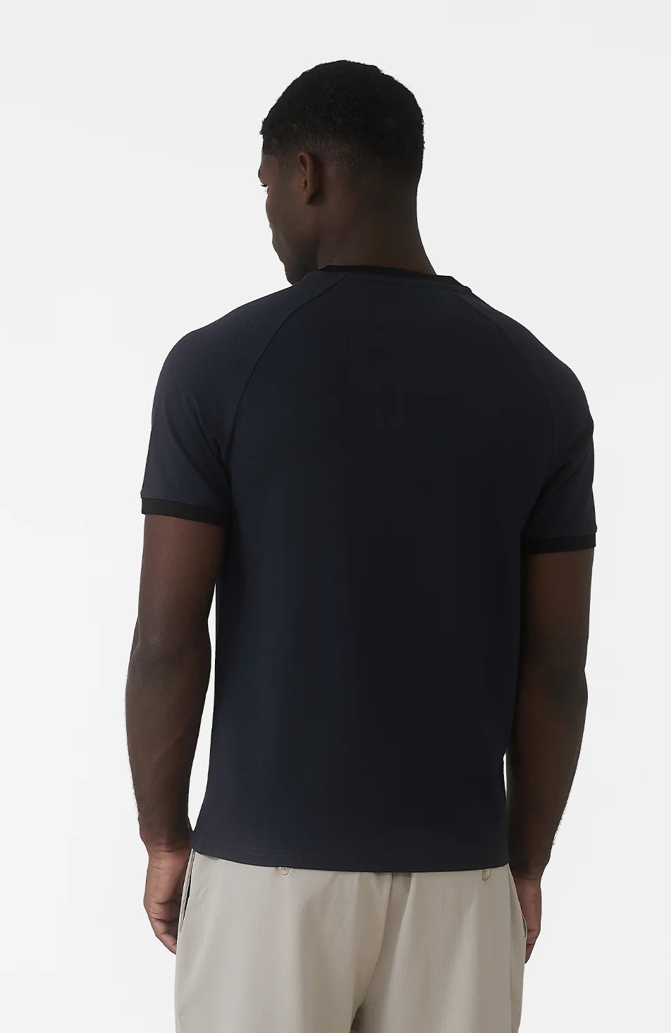 Signature Zip Tee in Navy - Image 5