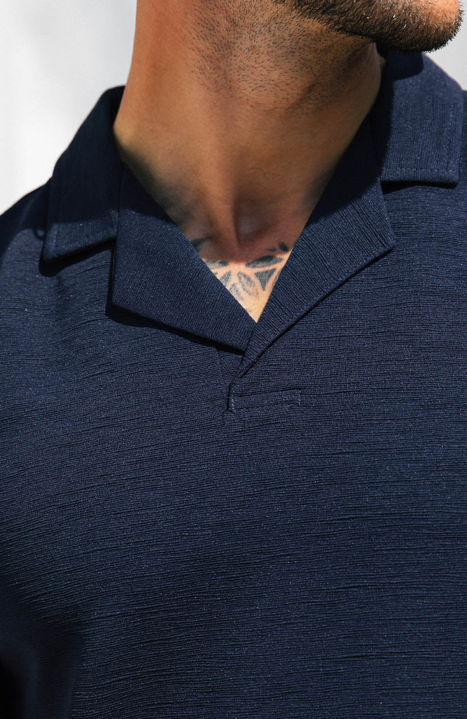 Sorrento Revere Polo in Navy - Image 3