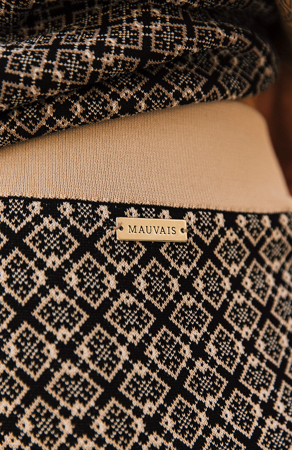 Terazzo Knit Shorts in Taupe - Image 4