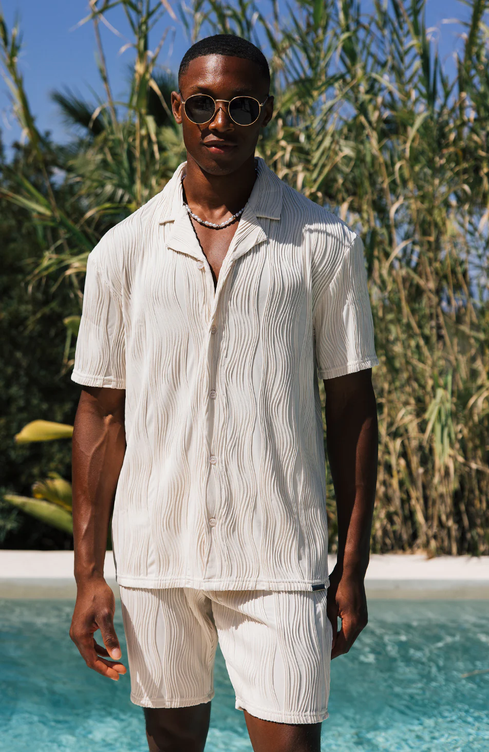 Wave Shorts in Stone - Image 5