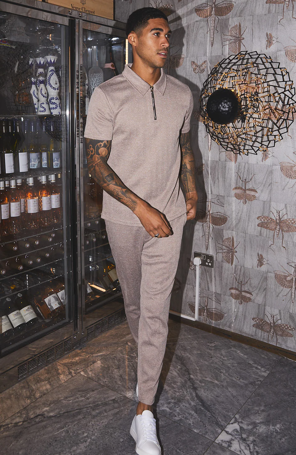 Zig Zag Premium Pants in Taupe - Image 5
